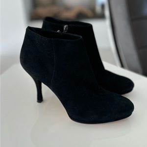 Via Spiga suede stiletto booties. 3 inch heel.